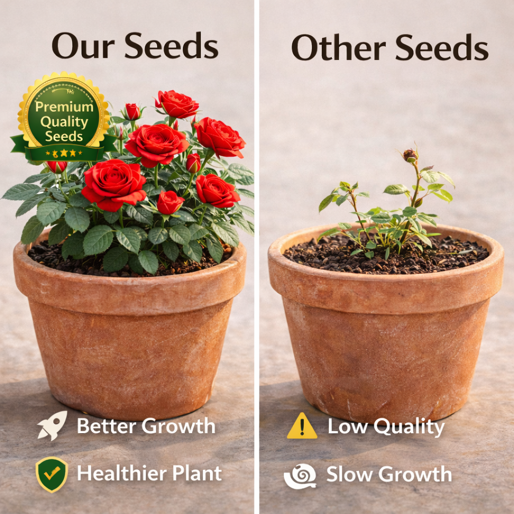 Big Bloom Rose Seeds 🌹 | Fast Growing | Grow Anywhere, Any Season