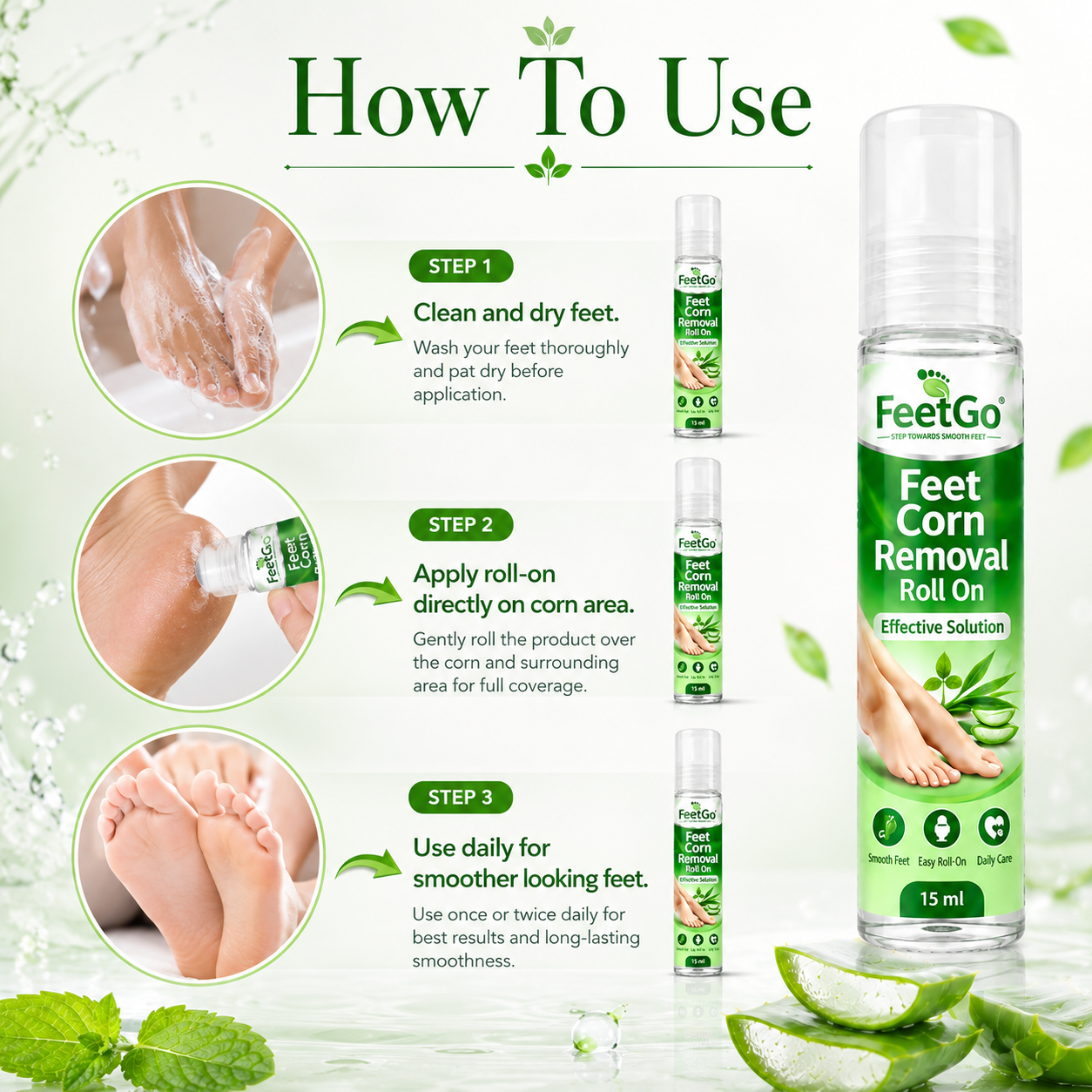 FeetGo Corn Removal Roll On