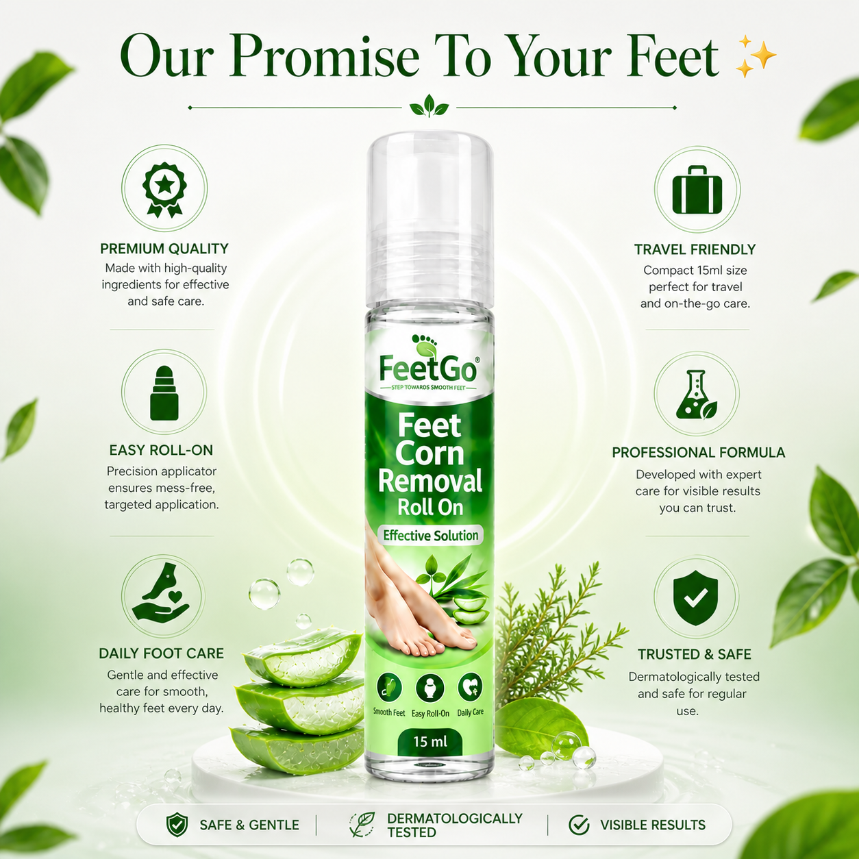 FeetGo Corn Removal Roll On