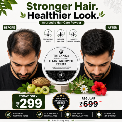 Trivanka Organic Ayurvedic Hair Growth Powder