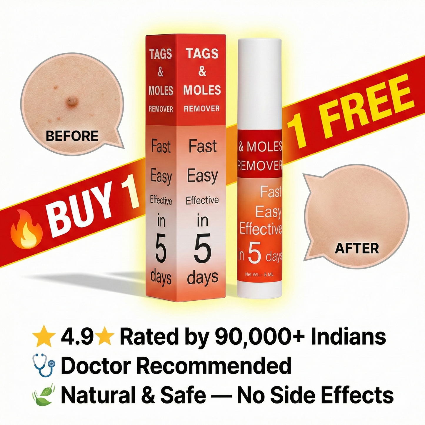 Warts & Tags Remover Roll On