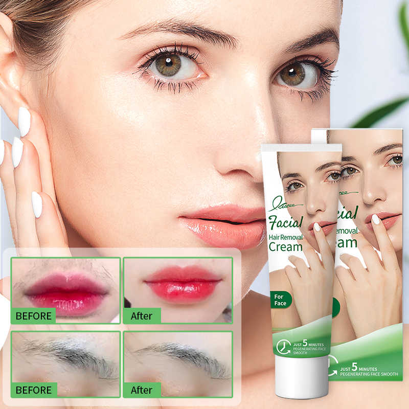 Painless Facial Hair Removal Cream- Instant Glow, Zero Ouch!