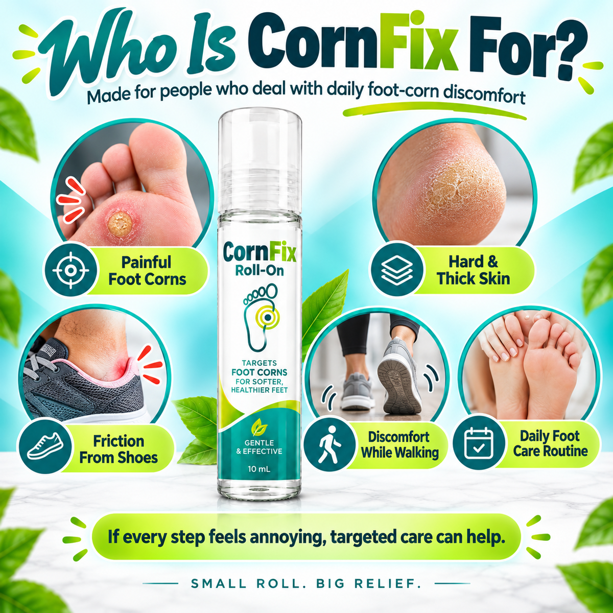 CornFix Feet Corn Roll On (New Pack)