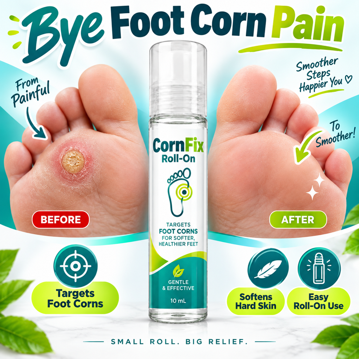 CornFix Feet Corn Roll On (New Pack)