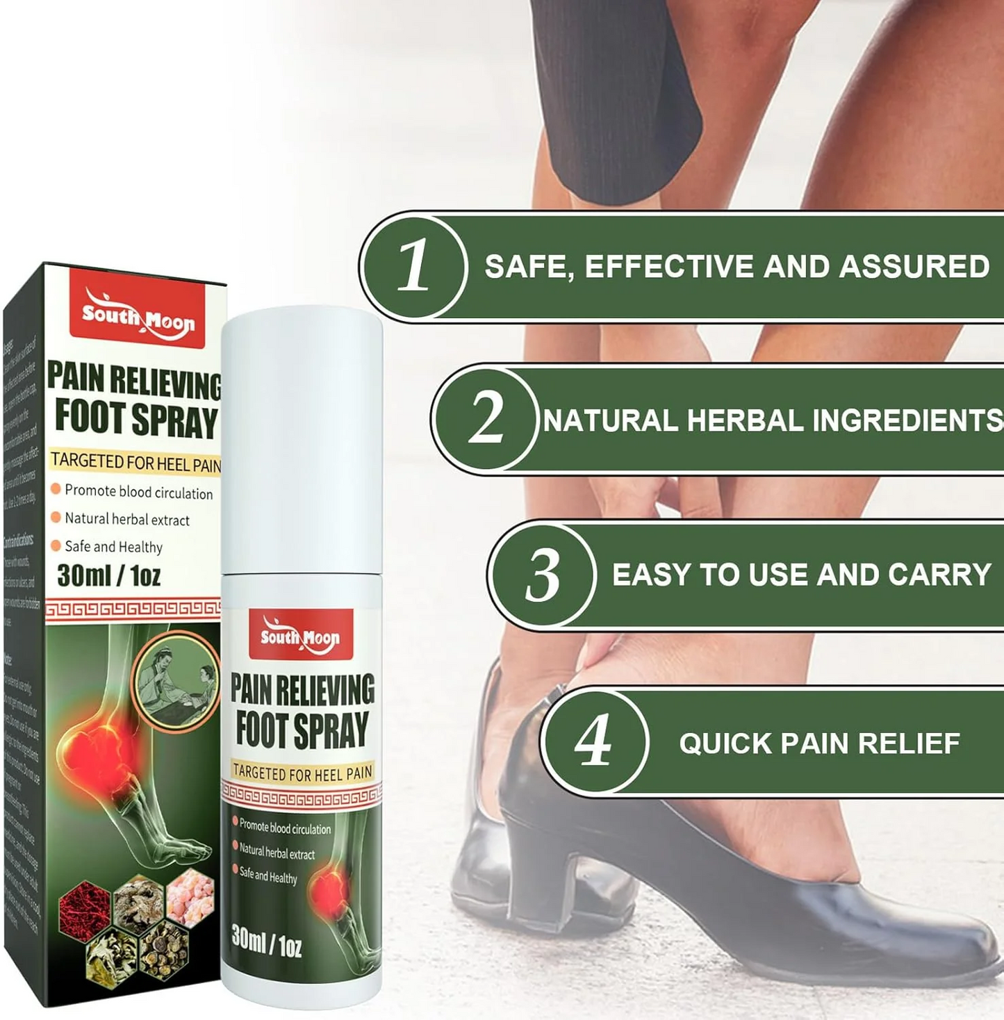 Instant Pain Relieving Herbal Spray - (Buy 1 Get 1 Free🔥🔥)
